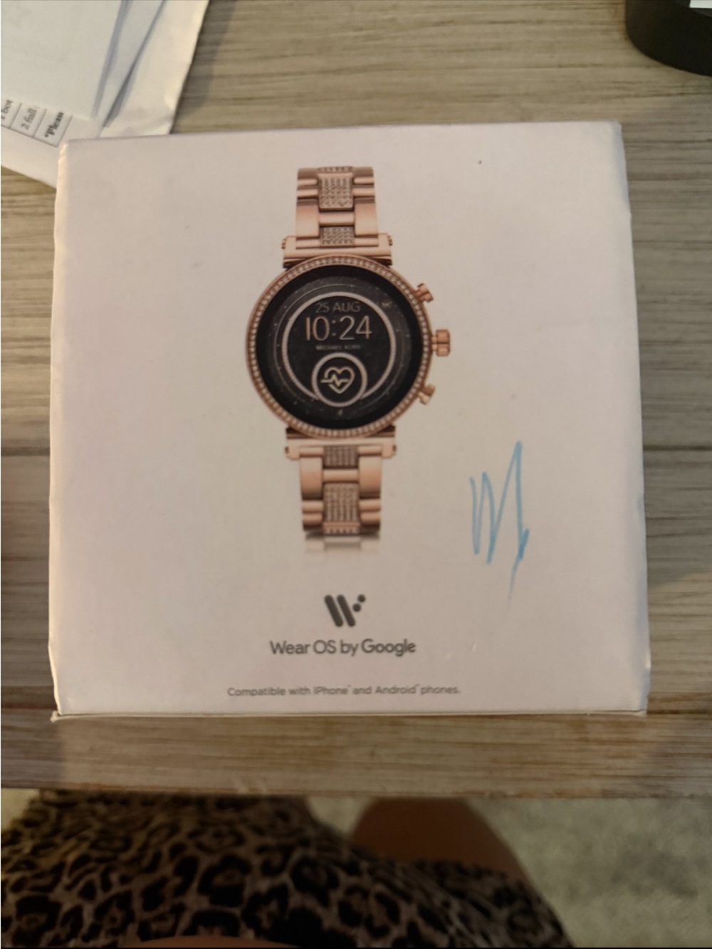 Michael Kors Rose Gold Stainless Steel Smartwatch with Crystal Accents